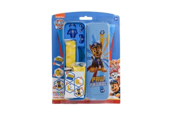 Paw Patrol blikæske m/modellervoks og tilbehør