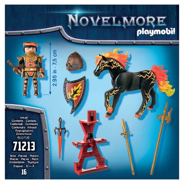 Playmobil 71213 Novelmore Knight Burnham Raider med eldhäst