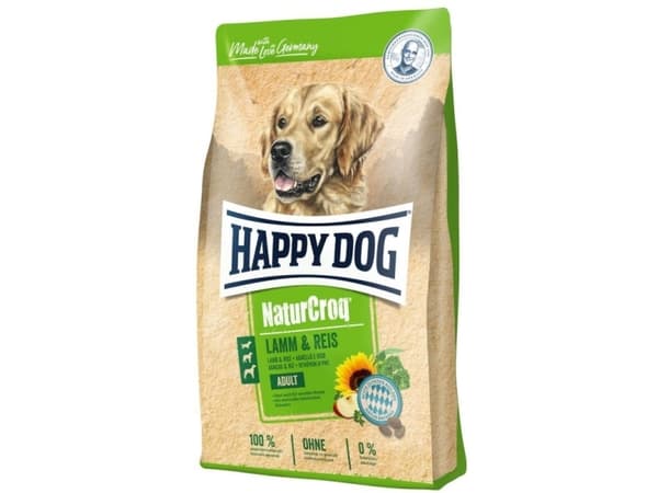 Happy Dog NaturCroq Lamm & Reis, Voksen, Lam, Ris, 15 kg