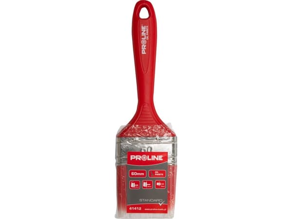 Pro-Line Pędzel płaski standard 80mm,rączka plast,olej,proline