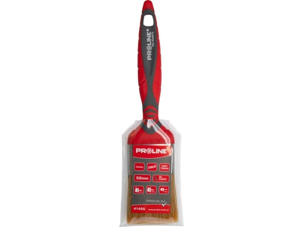 Pro-Line Premium flat børste 80mm, 2k-tpr håndtak, ss, olje, proline