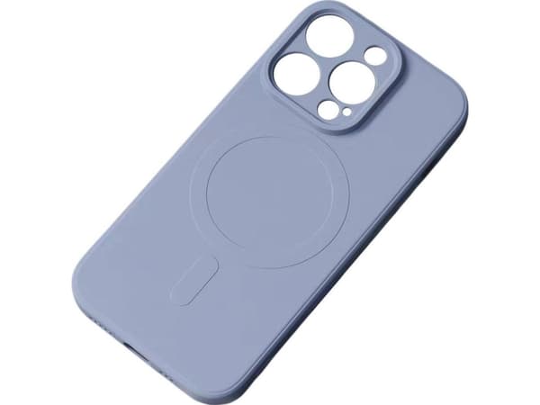 Silikonikotelo yhteensopiva MagSafe for iPhone 15 Plus Silikonikotelon kanssa - harmaa