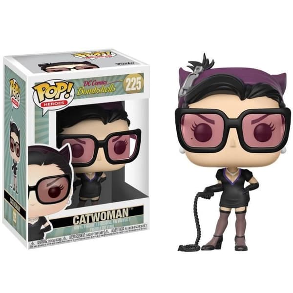 Funko Pop! DC Comics - Bombshells: Catwoman med piska - FUNKO - 10 cm - Svart