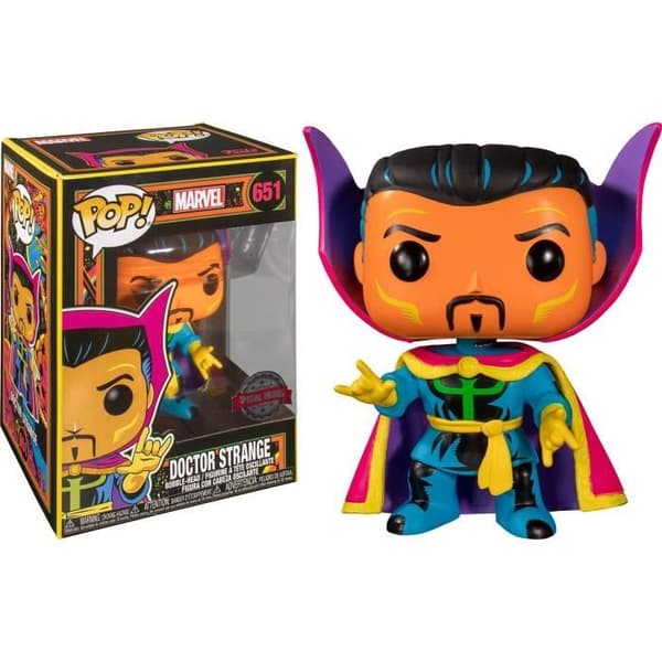 Figurine - Funko - Doktor Strange - Exclusiv - Blacklight - 9 cm
