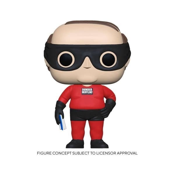 Funko - Kontoret - POP! Kevin som Dunder Mifflin Superhjälte 9 cm figur