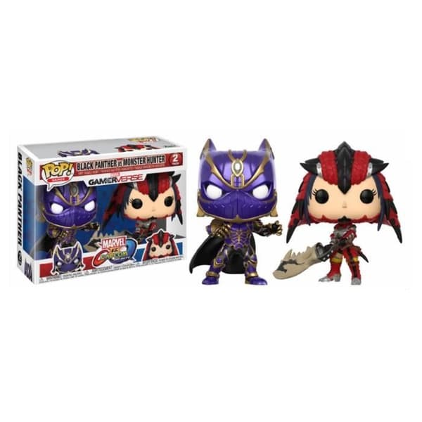 Funko Pop! Marvel vs Capcom - Black Panther vs Monster Hunter - Avengers - 10cm