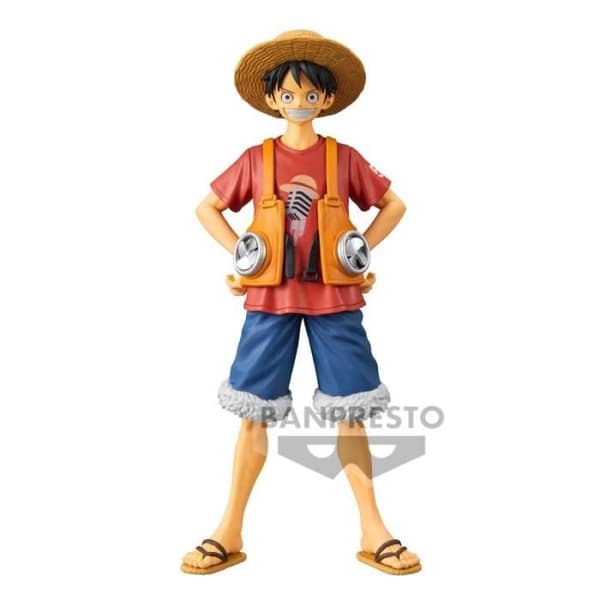 One Piece Figure - DXF The Grandline Men Vol. 1 One Piece Red - Monkey D. Luffy - 16 cm