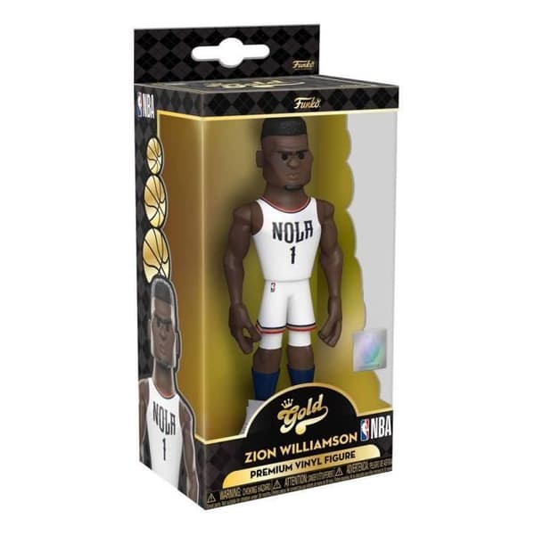 NBA - Zion Williamson - Guld 5" vinylfigur med Chase 13cm