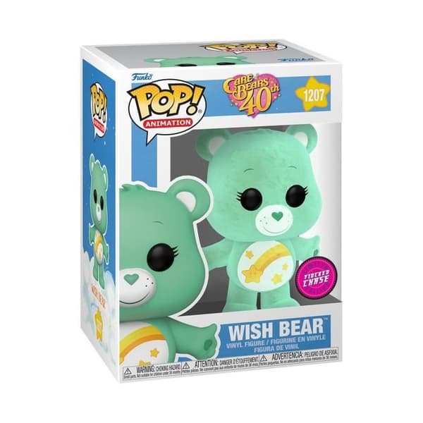 Figurin - FUNKO - Care Bears 40-årsjubileum - Wish Bear - Flocked Chase