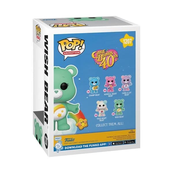 Figurin - FUNKO - Care Bears 40-årsjubileum - Wish Bear - Flocked Chase