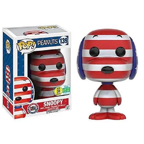Funko - POP Anime - Snoopy - Rock The Vote Snoopy Red, White &amp; Blue SDCC 2016 Exklusiv #139
