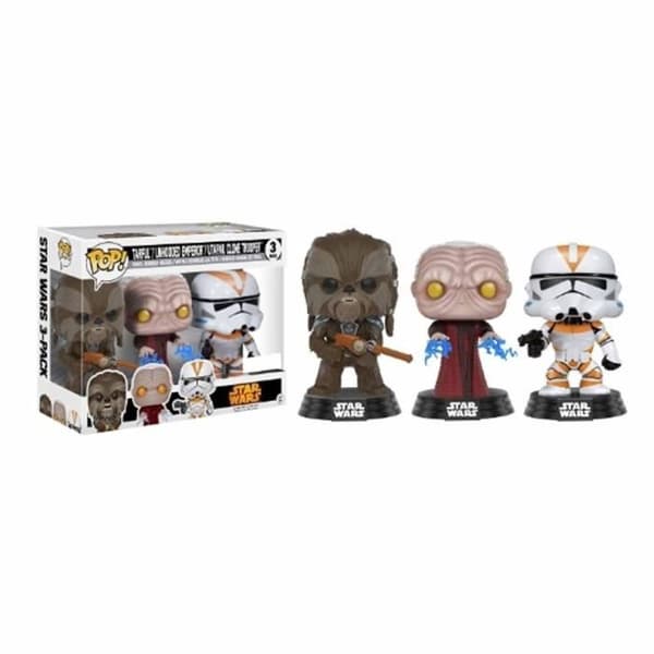 Figurer Funko Pop! Star Wars: Tarfful, Oskärmad Kejsare, Utapau Klontrupper - Exklusiv - FUNKO - 9 cm