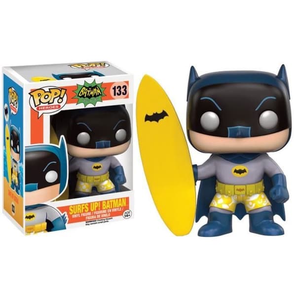 Funko Pop! DC Comics - Batman Classic TV-serien: Batman med surfing - 10 cm svart figur