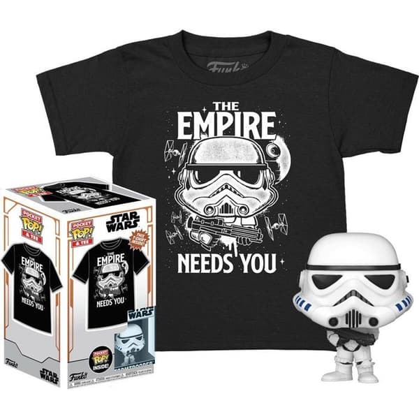 Pocket Pop! &amp; Tee - Star Wars - Stormtrooper - Storlek M (kd)