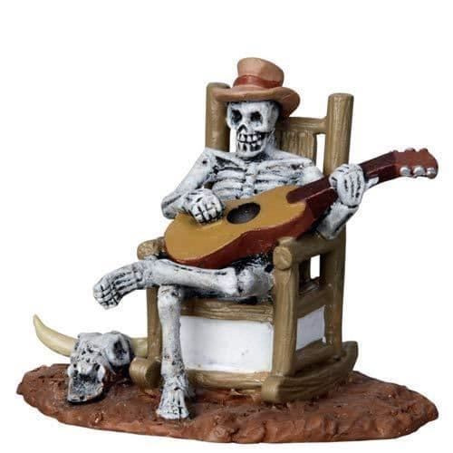 Lemax Spooky Town gungstol Skeleton 22003