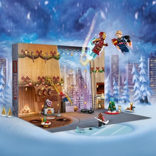 LEGO® Marvel 76267 Avengers adventskalender 2023, 24 presenter inklusive Captain America, Spider-Man, Iron Man och mer