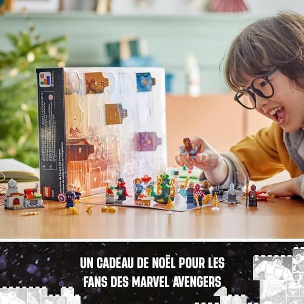 LEGO® Marvel 76267 Avengers adventskalender 2023, 24 presenter inklusive Captain America, Spider-Man, Iron Man och mer