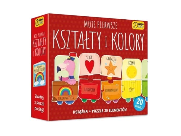 Puslespill Wilga Spill Puslespill 20 deler Min første slowy og farger med bok FOKSAL 098596 FOK