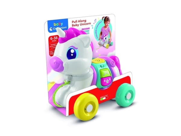 Clementoni TOY PULL ALONG BABY UNICORN 17813