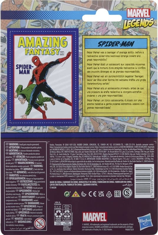 MARVEL LEGENDS 9 cm RETRO SPIDER-MAN