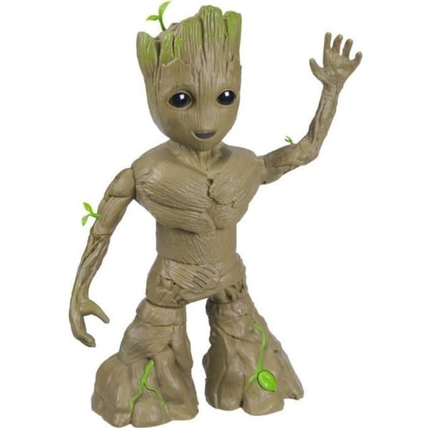 13,5" Groot växer och dansar interaktiv figur, superhjälteleksak, Marvel Studios I Am Groot Groove 'N Grow Groot