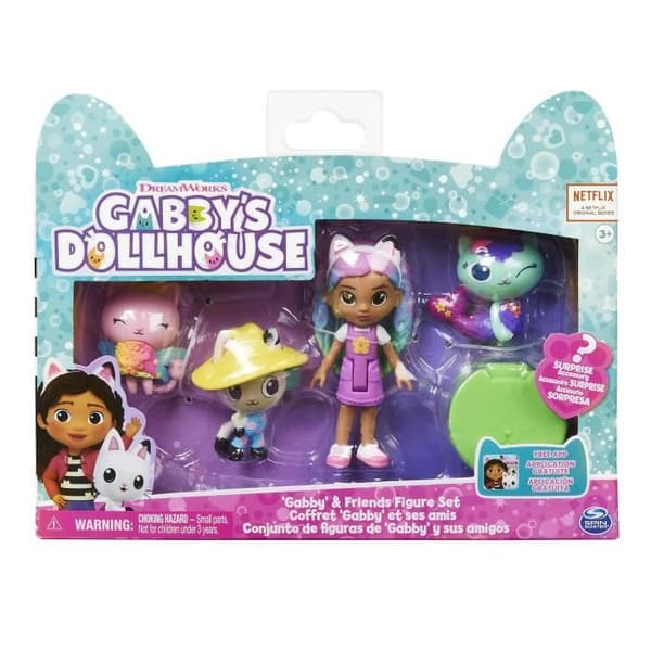 Gabby and her Friends box set - SPIN MASTER - Kattfigurer och överraskningstillbehör - Leksak för barn från 3 år och uppåt