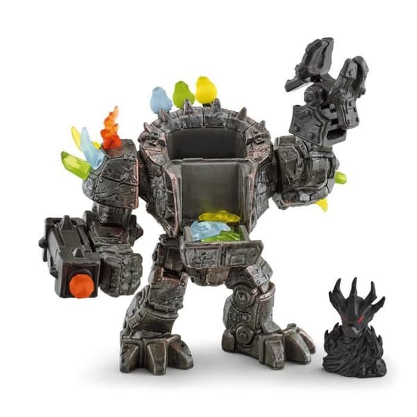 Master Robot and his Mini Creature, 20-delad robotfigurinsats med rörliga och roterande delar, robotleksak för barn