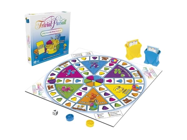 Trivial Pursuit Family Edition -lautapeli perheen peli-iltoihin, ikäryhmä 8+
