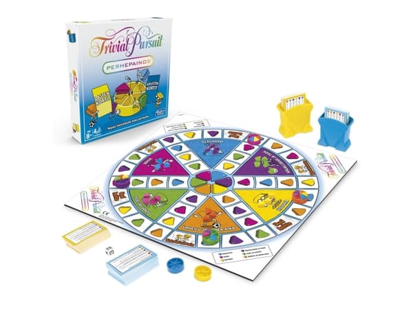 Trivial Pursuit Family Edition -lautapeli perheen peli-iltoihin, ikäryhmä 8+