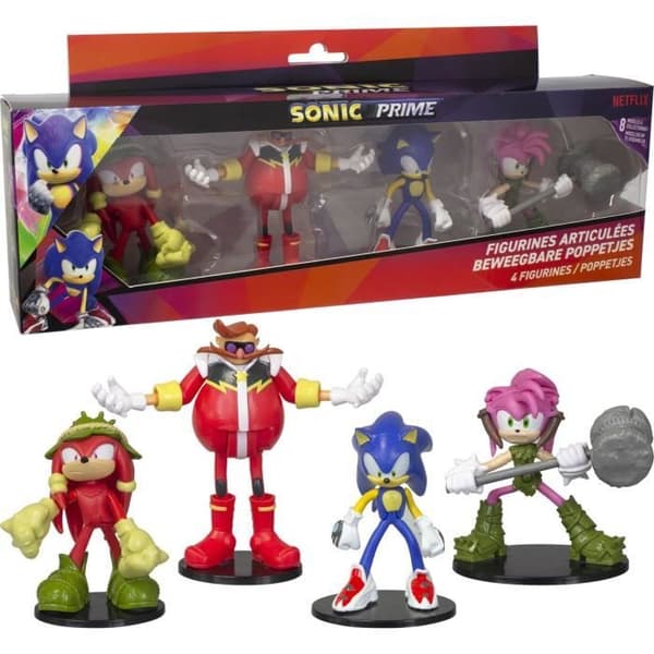 SONIC - 4 ledade figurer - 7,5 CM (ASST)