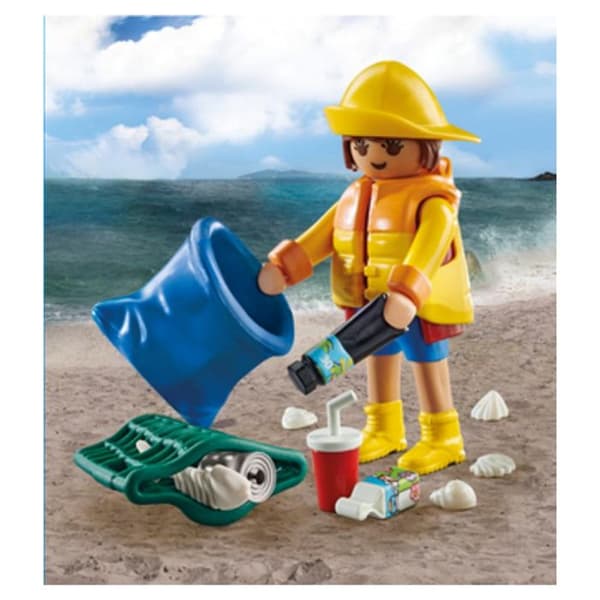 PLAYMOBIL - 71163 - Special Plus Sophämtningsvolontär - Gul - Barn - Blandat - 4 år
