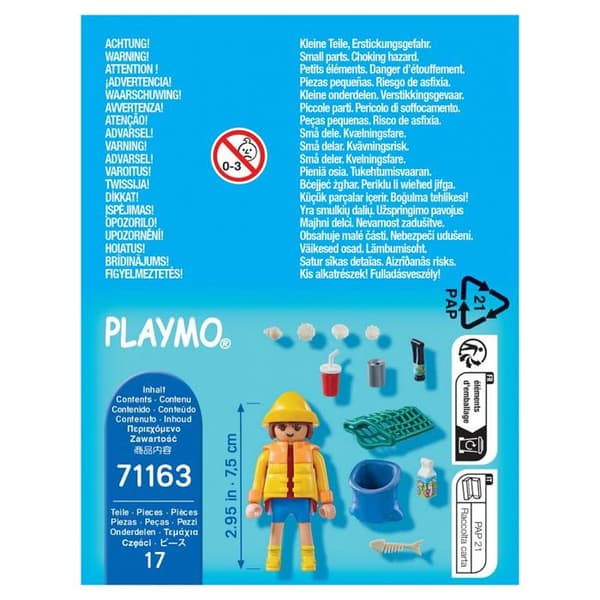 PLAYMOBIL - 71163 - Special Plus Sophämtningsvolontär - Gul - Barn - Blandat - 4 år