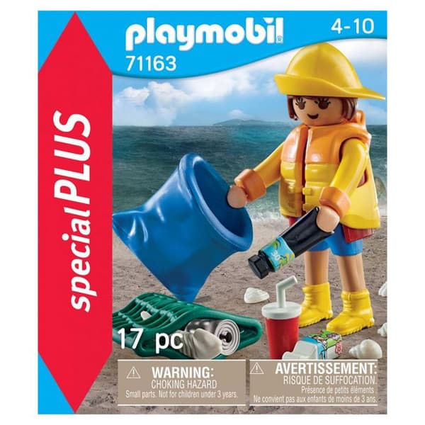 PLAYMOBIL - 71163 - Special Plus Sophämtningsvolontär - Gul - Barn - Blandat - 4 år