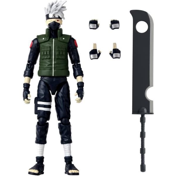 Anime Heroes figur - Bandai - Naruto Shippuden - Kakashi Hatake (fjärde stora ninjakriget) - 17 cm