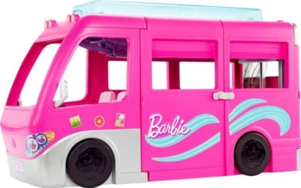 Barbie DREAM CAMPER-fordonsset, Action/äventyr, Camper, 3 År, Multifärg, Plast
