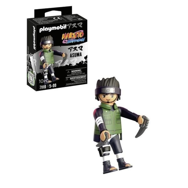 Figurin - PLAYMOBIL - Asuma - Naruto Shippuden - Grön - Flerfärgad - Barn