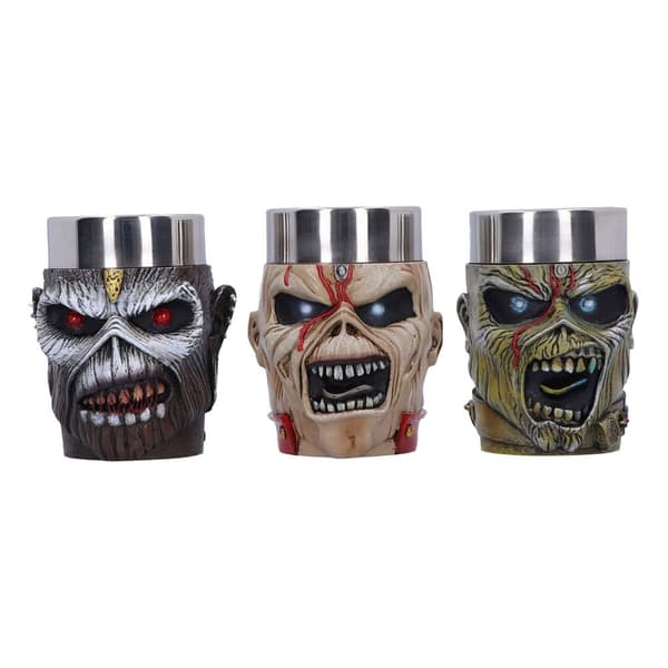Nemesis Now Iron Maiden Eddie Shot Glass Set 9cm