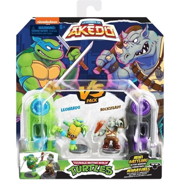Leonardo vs Kraang Figurer - Akedo - Älgleksaker
