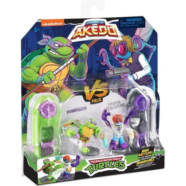 Donatello vs Baxter Stockman Figurer - Akedo - Älgleksaker