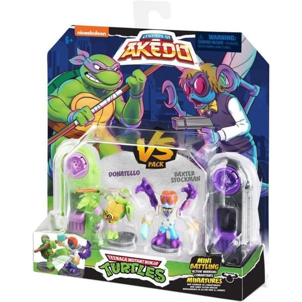 Donatello vs Baxter Stockman Figurer - Akedo - Älgleksaker
