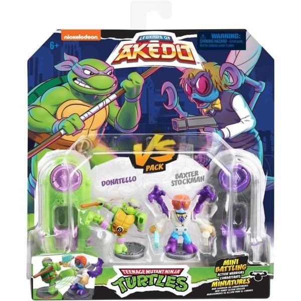 Donatello vs Baxter Stockman Figurer - Akedo - Älgleksaker