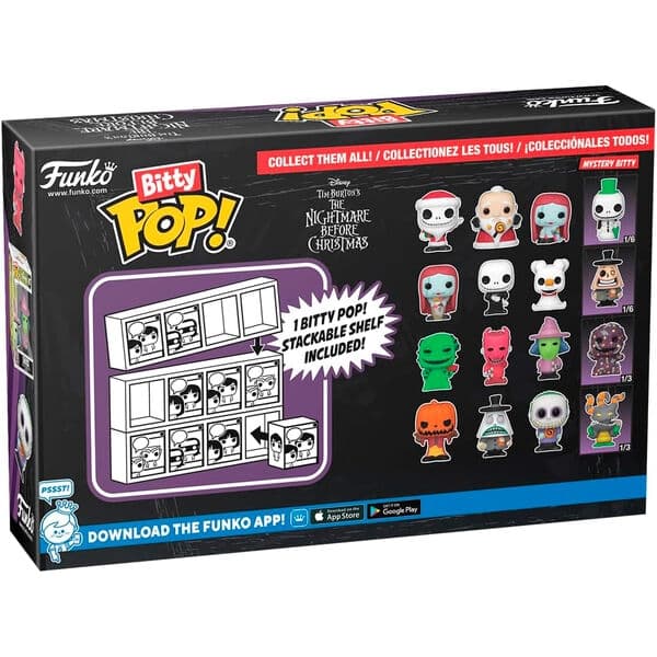 Blister 4 figures Bitty POP Disney Nightmare Before Christmas Oogie Boogie