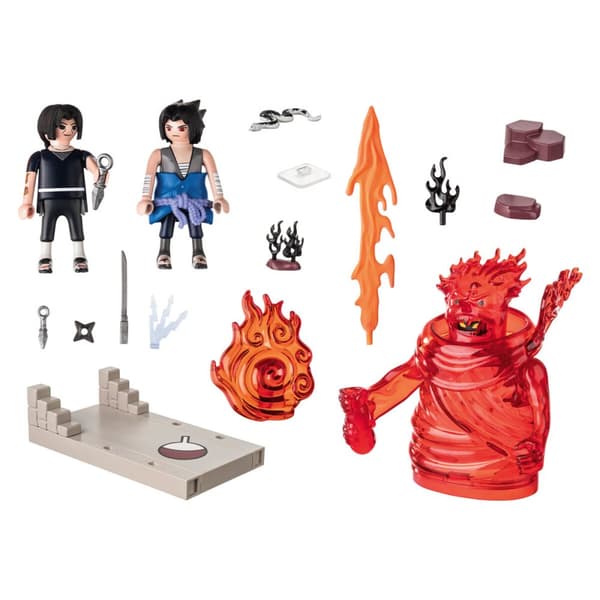 Playset Playmobil 70666 Sasuke vs Itachi 37 Dele