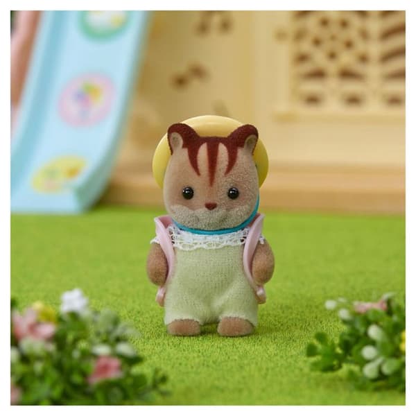 SYLVANIAN FAMILIES Figurine - Baby ekorre med hatt och väska