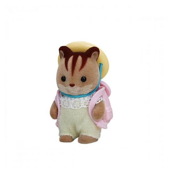 SYLVANIAN FAMILIES Figurine - Baby ekorre med hatt och väska
