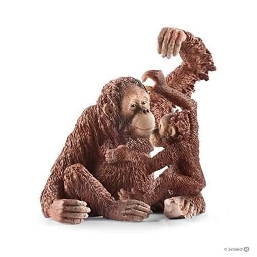 SCHLEICH statyett - Kvinnlig orangutang - Pedagogisk leksak för barn