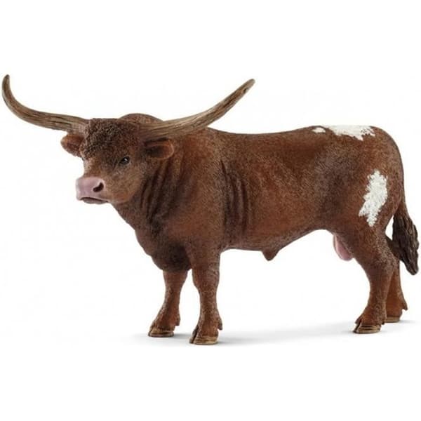 Figurin - SCHLEICH - Texas Longhorn Bull - För barn - Brun