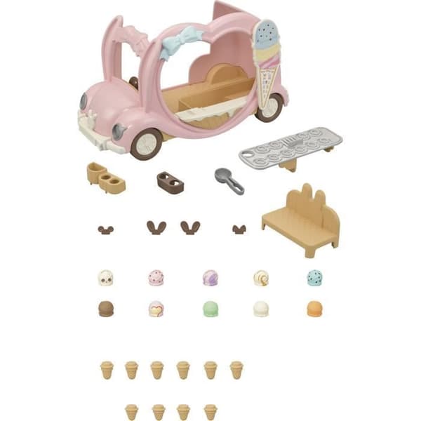 Den resande glasssäljaren - SYLVANIAN FAMILIES - 5651 - Exteriör - Rosa - Från 3 år