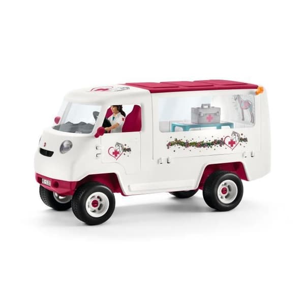 Mobil veterinär, lekset med 1 karaktär, 1 Schleich Hannoverian föl, Schleich 42439 Horse Club, från 5 år
