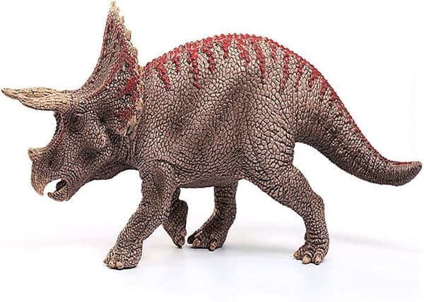 Realistisk Triceratops-figur - Autentisk dinosauriefigur från juratiden, Schleich 15000 dinosaurier, 4 år och uppåt